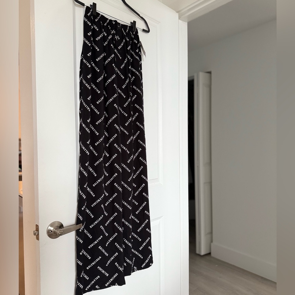 New Balenciaga Bal Diagonal Allover Pyjama Pants $1,450 34 - Picture 4 of 10